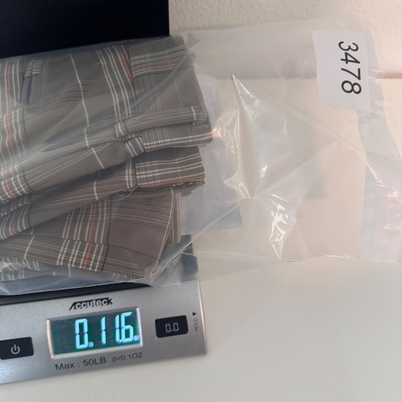 Walter Hagen Shorts Men 40 NEW Brown Plaid Golf Performance Flat Front Stretch - Picture 12 of 12